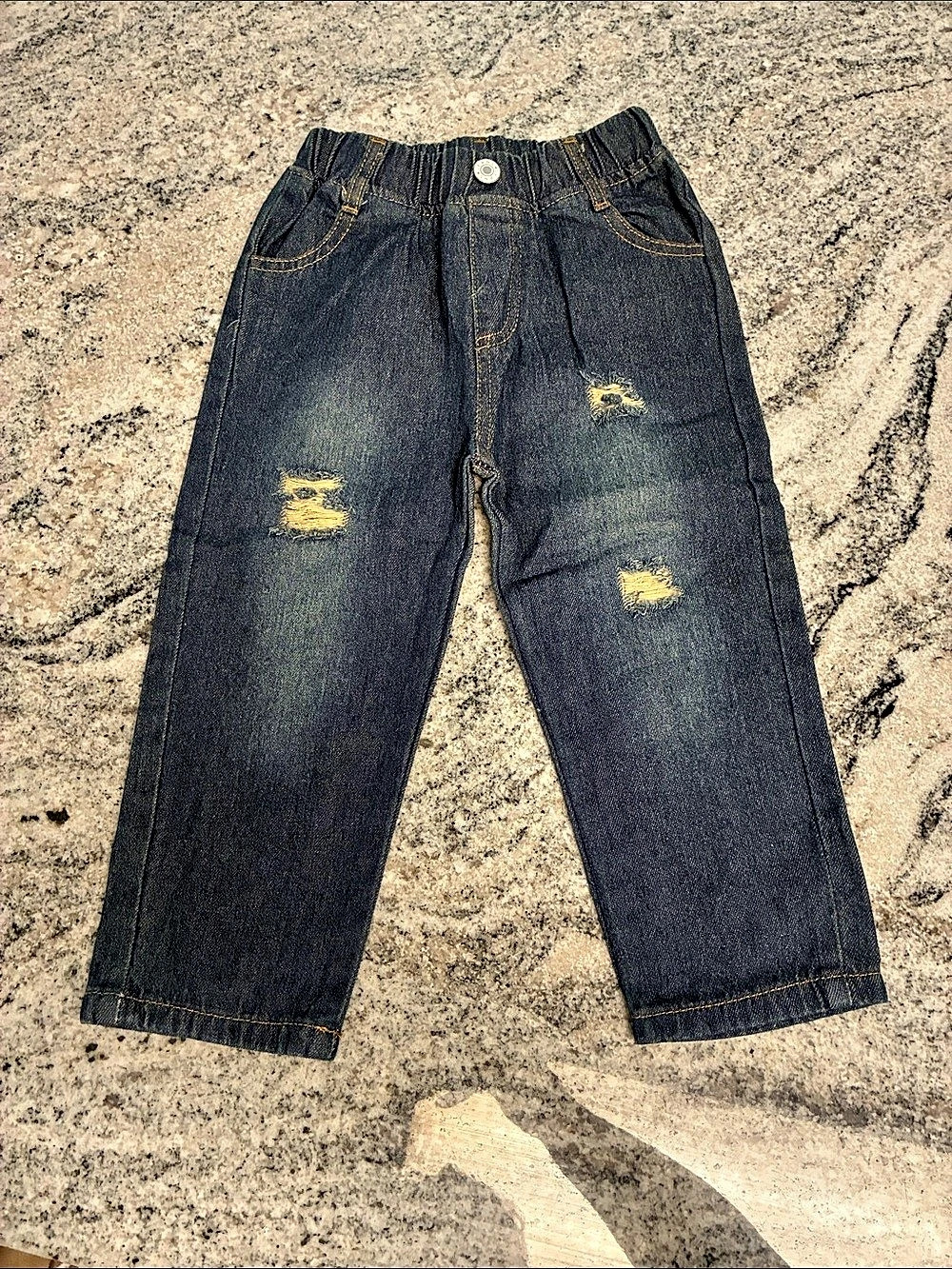 Distressed Jeans in Blue Size 2-3Y